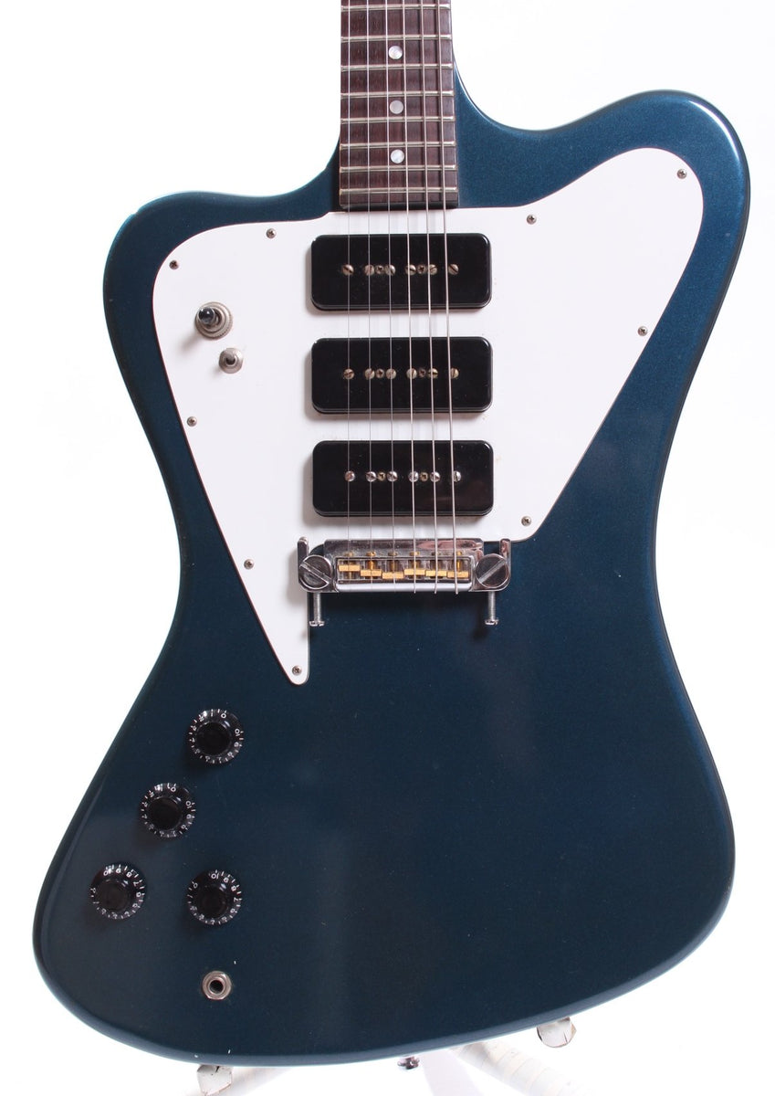 1980s Greco Firebird III non-reverse LEFTY pelham blue