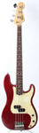 2007 Fender Precision Bass Highway One crimson red transparent