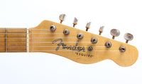 2021 Fender Custom Shop Ltd Roasted Pine Double Esquire Relic black