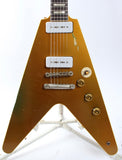 2024 Custom Flying V P-90 goldtop