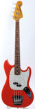 1999 Fender Mustang Bass fiesta red