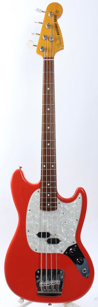 1999 Fender Mustang Bass fiesta red