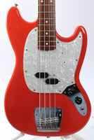 1999 Fender Mustang Bass fiesta red