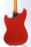 1999 Fender Mustang Bass fiesta red