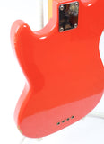 1998 Fender Mustang Bass competition fiesta red