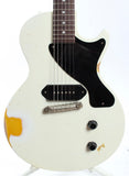 2023 Custom Les Paul Junior polaris white over  tv yellow