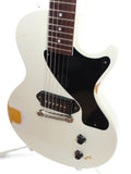 2023 Custom Les Paul Junior polaris white over  tv yellow