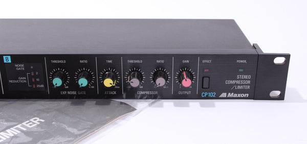 1980s Maxon Rack Mount Stereo Compressor / Limiter CP102