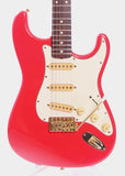 1992 Fender Stratocaster 62 Reissue gold hardware fiesta red