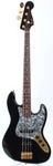 1998 Fender Jazz Bass 62 Reissue black matching headstock gold hardware